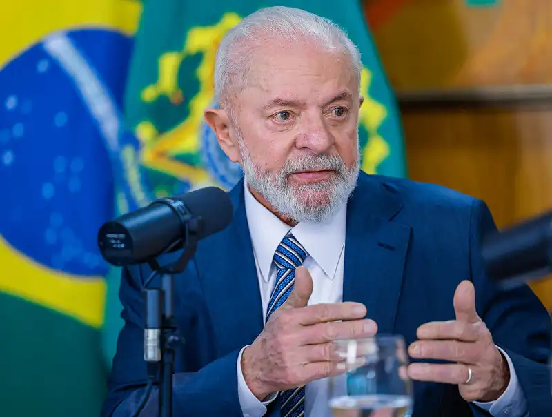 Presidente Lula em pronunciamento